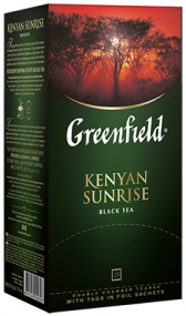Сlassic black tea Greenfield Kenyan Sunrise bags, 100 pcs