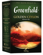 Сlassic black tea Greenfield Golden Ceylon leaf, 100 g